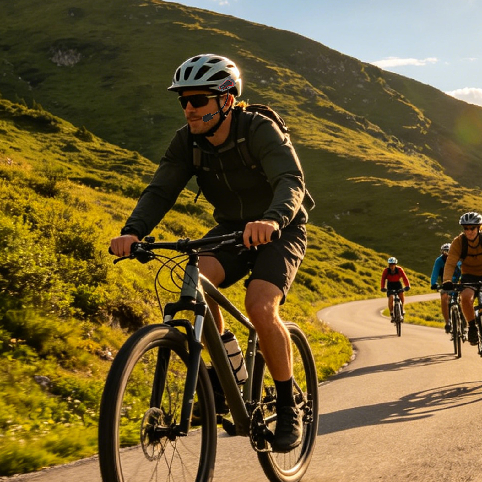 Cyclists Can Also Use Helmet Headset On the Way